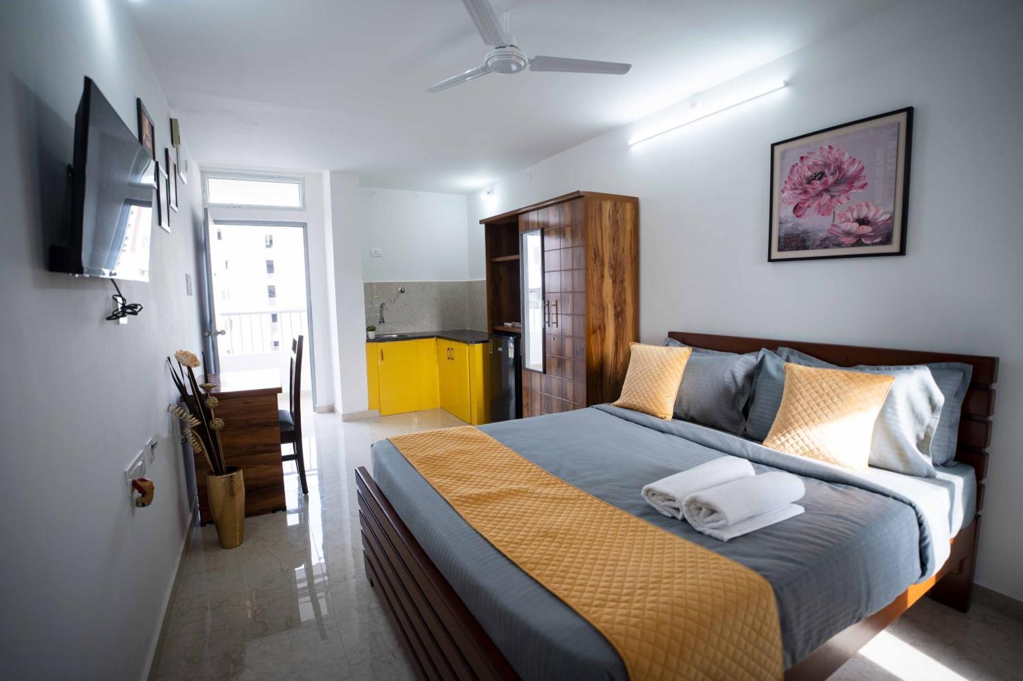 Gachibowli Yellow Bells Studios And Suites المظهر الخارجي الصورة